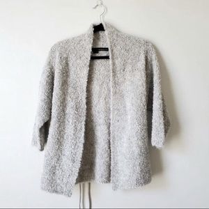 360 SWEATER | Gray Alpaca Camilla Cardigan | XS
